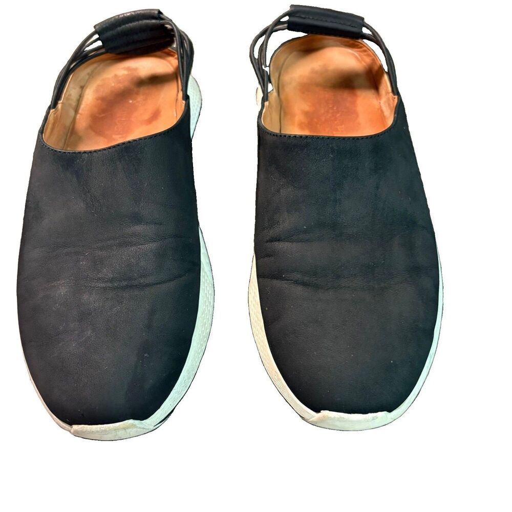 L'Amour DesPieds Himaida Women Sz 8 Shoe Black Nubuck Suede Slip On Sneakers